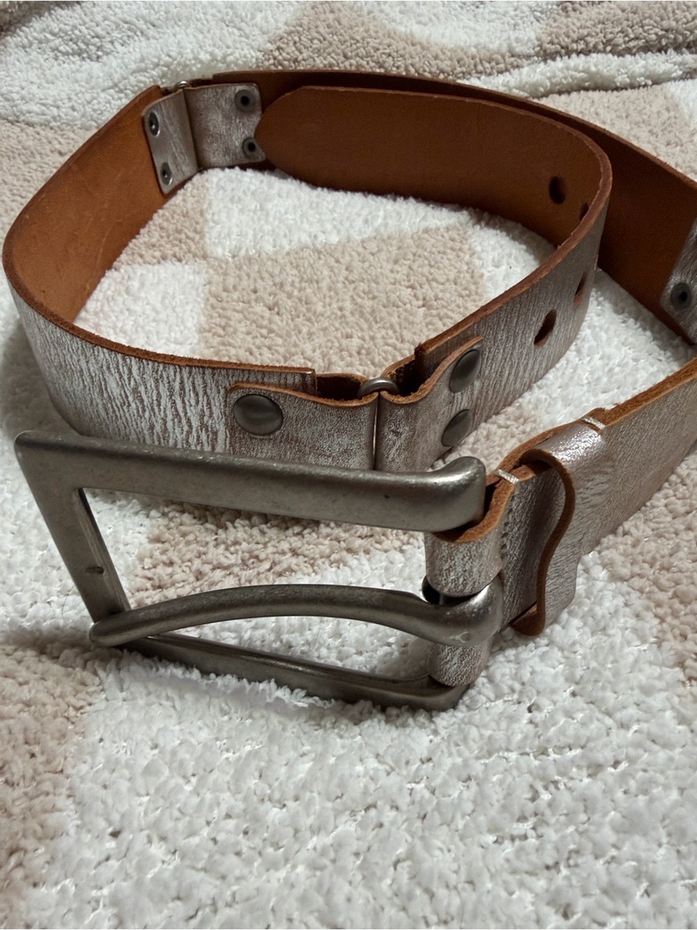 Linea Pelle oversized leather belt
